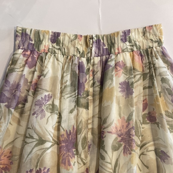 VINTAGE floral midi skirt - Picture 5 of 6